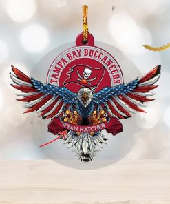 NFL Chicago Bears Xmas American US Eagle Custom Name Christmas Tree Decorations  Ornament - Binteez