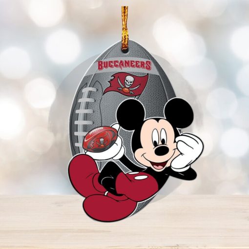 NFL Tampa Bay Buccaneers Xmas Mickey Mouse Custom Name Christmas Decorations Ornament