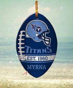 NFL Tennessee Titans Football Xmas Ornament Custom Name For Fans
