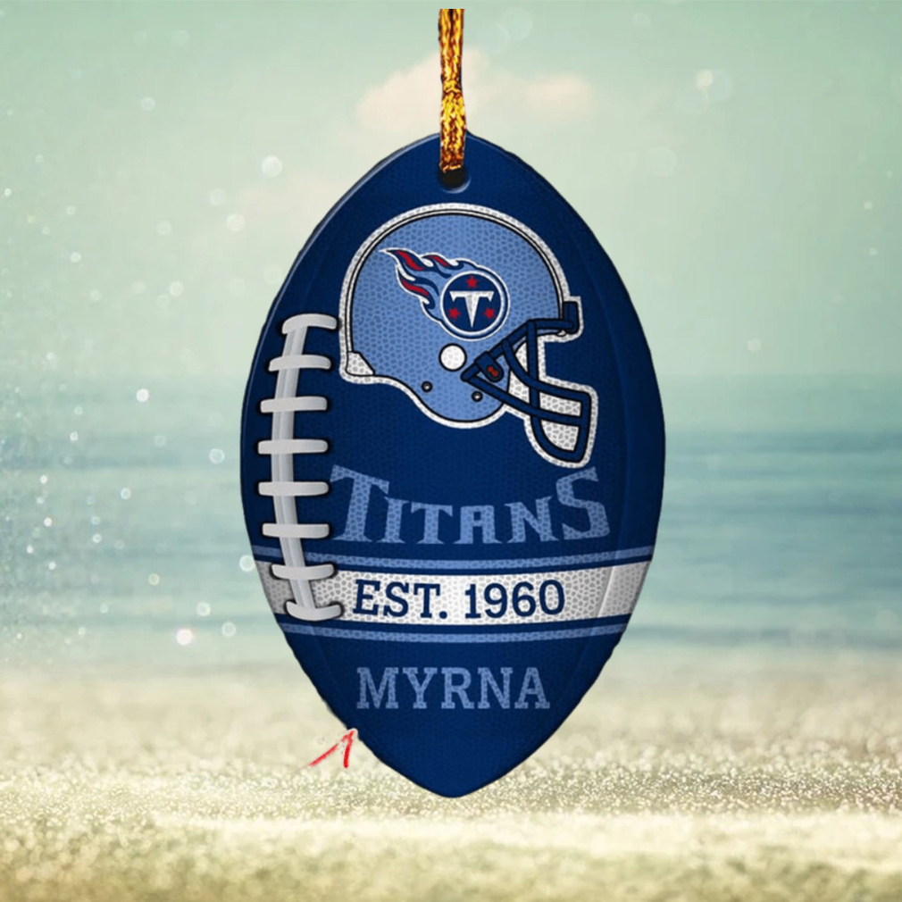 NFL Tennessee Titans Personalized Ornament - 1 Sided Glossy