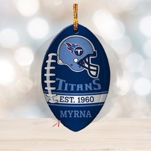 NFL Tennessee Titans Football Xmas Ornament Custom Name For Fans