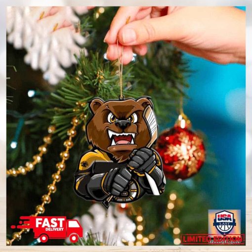 NHL Boston Bruins Mascot Christmas Tree Decorations 2023 Holiday Ornament