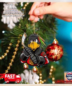 NHL Chicago Blackhawks Mascot Christmas Tree Decorations 2023 Holiday Ornament