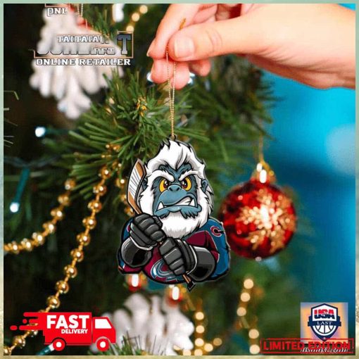 NHL Colorado Avalanche Mascot Christmas Tree Decorations 2023 Holiday Ornament