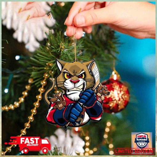 NHL Florida Panthers Mascot Christmas Tree Decorations 2023 Holiday Ornament