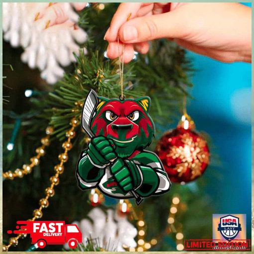 NHL Minnesota Wild Mascot Christmas Tree Decorations 2023 Holiday Ornament