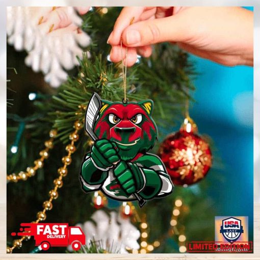 NHL Minnesota Wild Mascot Christmas Tree Decorations 2023 Holiday Ornament