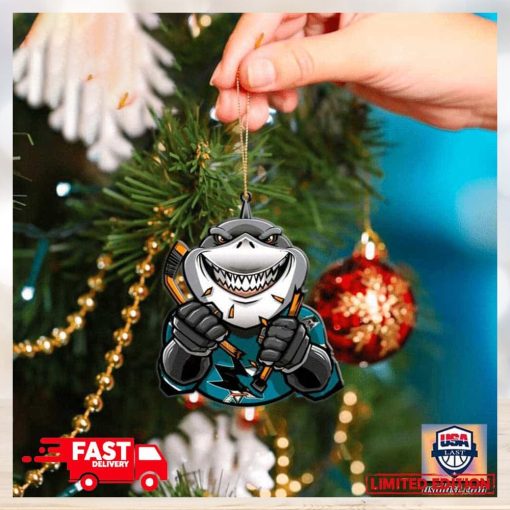 NHL San Jose Sharks Mascot Christmas Tree Decorations 2023 For Holiday Ornament