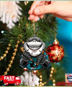 NHL San Jose Sharks Mascot Christmas Tree Decorations 2023 For Holiday Ornament