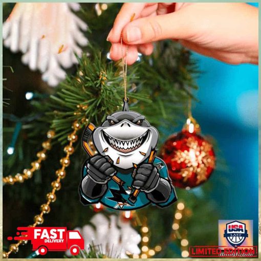 NHL San Jose Sharks Mascot Christmas Tree Decorations 2023 For Holiday Ornament