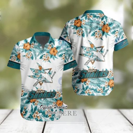 NHL San Jose Sharks Special Tropical Flower Hawaiian Shirt