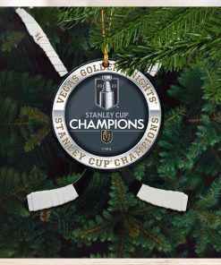 NHL Vegas Golden Knights 2023 Stanley Cup Champions Hockey Custom Name Christmas Decorations Ornament