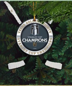 NHL Vegas Golden Knights 2023 Stanley Cup Champions Hockey Custom Name Christmas Decorations Ornament