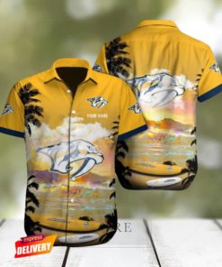 Nashville Predators Nhl Custom Name Hawaiian Shirts For Men Women Fans shirt