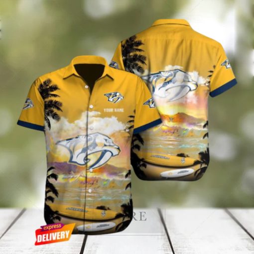 Nashville Predators Nhl Custom Name Hawaiian Shirts For Men Women Fans shirt