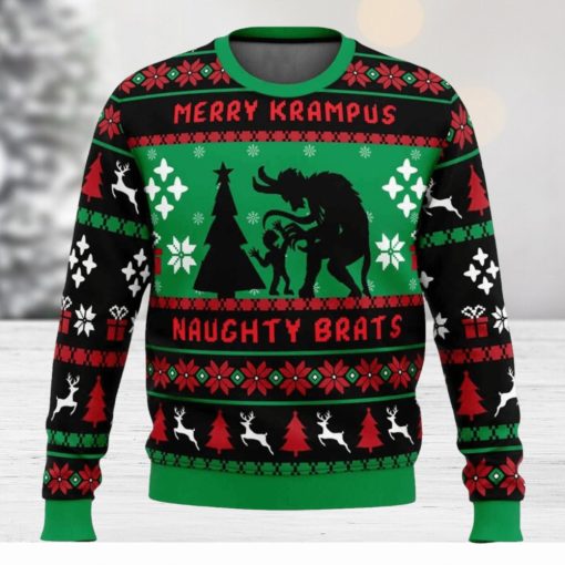 Naughty Brats Krampus Ugly Christmas Sweater