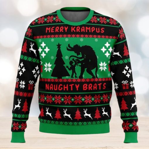 Naughty Brats Krampus Ugly Christmas Sweater