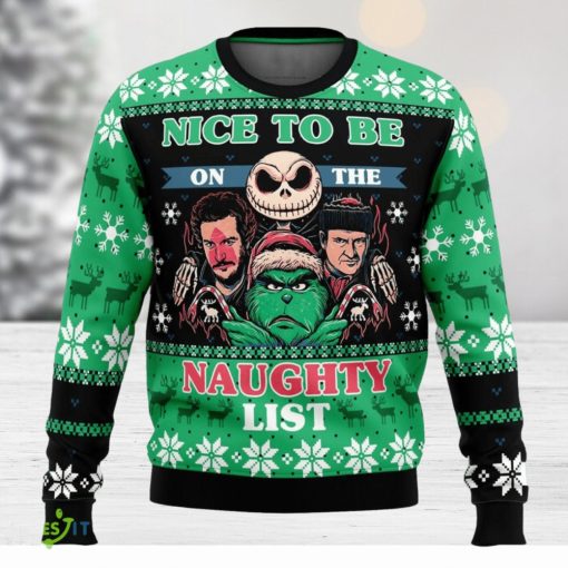 Naughty List Club Pop Culture Cute Ugly Christmas Sweater Christmas Gift For Family