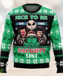 Naughty List Club Pop Culture Cute Ugly Christmas Sweater Christmas Gift For Family