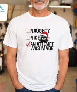Naughty or Nice Checklist Christmas Shirt