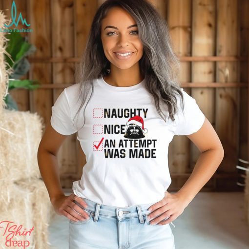 Naughty or Nice Checklist Christmas Shirt