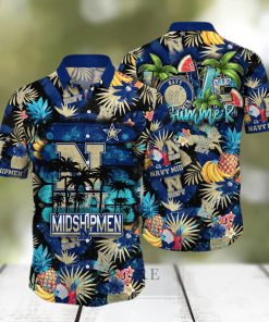 Navy Midshipmen NCAA Hawaiian Shirt Garden Partiestime Aloha Shirt