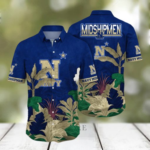 Navy Midshipmen NCAA Hawaiian Shirt Pool Days Aloha Shirt