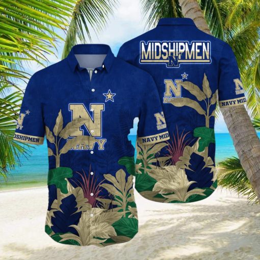 Navy Midshipmen NCAA Hawaiian Shirt Pool Days Aloha Shirt