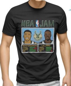 Nba Jam Bucks Antetokounmpo And Lillard Shirt