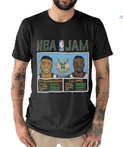 Nba Jam Bucks Antetokounmpo And Lillard Shirt