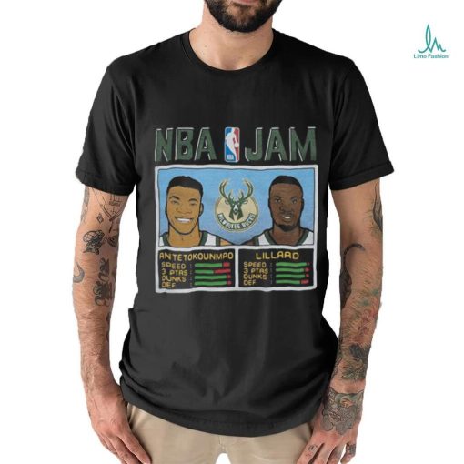 Nba Jam Bucks Antetokounmpo And Lillard Shirt