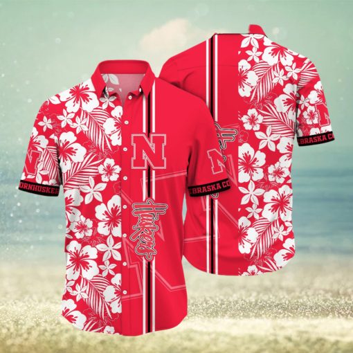 Nebraska Cornhuskers NCAA Hawaiian Shirt Ocean Wavestime Aloha Shirt