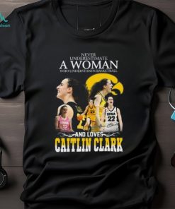 Never Underestimate A Womne Who Understand Basketball And Loves Caitlin Clark Unisex T Shirt
