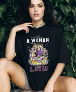 Never Underestimate A Womne Who Understand Football And Loves LSU Unisex T Shirt, hoodie, sweater, long sleeve and tank top Never Underestimate A Womne Who Understand Football And Loves LSU Unisex T Shirt
