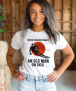 Never Underestimate An Old Man On Skis Classic T Shirt
