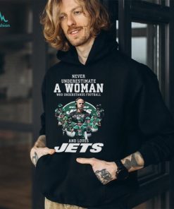 Never underestimate a woman who understands baseball and loves new york jets 2023 signatures shirt