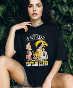 Never underestimate a woman who understands basketball and loves caitlin clark shirt