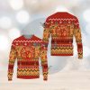 Chicago Bears Graphics NFL Snowflakes Reindeer 3D Sweater Custom Number And Name