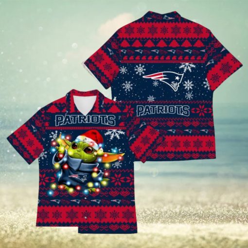 New England Patriots Baby Yoda Star Wars Funny Hawaiian Shirt New For Fans Gift Christmas Holidays