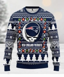 New England Patriots Grateful Dead Ugly Christmas Sweater Men And Women Sport Fans Gift