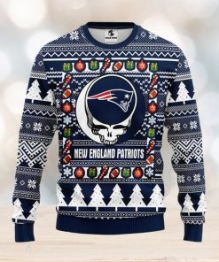 New England Patriots Grateful Dead Ugly Christmas Sweater Men And Women Sport Fans Gift