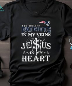 New England Patriots In My Vien Jesus In My Heart Logo Shirt