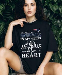 New England Patriots In My Vien Jesus In My Heart Logo Shirt, hoodie, sweater, long sleeve and tank top New England Patriots In My Vien Jesus In My Heart Logo Shirt