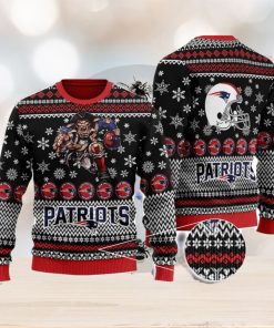 New England Patriots Logo Cute Christmas Gift Ugly Christmas Sweater For Fans