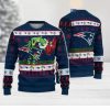 Turtle Christmas Pattern Sweater Christmas Knitted Print Sweatshirt