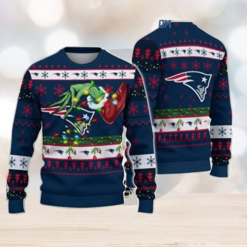 New England Patriots NFL Grinch Christmas Ugly Sweater