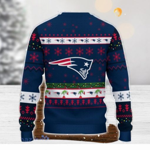 New England Patriots NFL Grinch Hand Funny Christmas Gift Ugly Christmas Sweater Gift Ideas For Fans