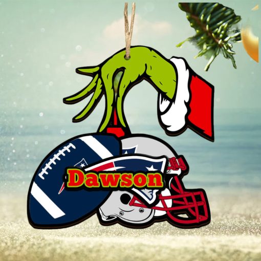 New England Patriots NFL Grinch Personalized Ornament SP121023118ID03