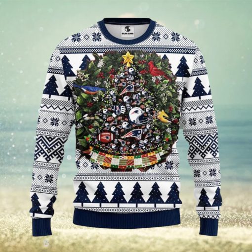 New England Patriots Tree Ball Xmas Ugly Christmas Sweater Best Christmas Gift Ideas