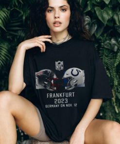 New England Patriots vs Indianapolis Colts 2023 Frankfurt Game Essential Helmet Shirt